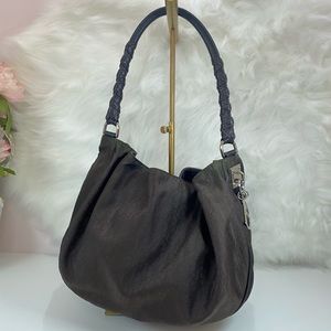 💯% AUTHENTIC CHRISTIAN DIOR Nylon Monogram Lovely Hobo Brown